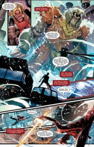 Immagine Miles Morales combatte contro un Gundam nell'ultimo numero di Spider-Man