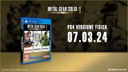 Immagine Svelata la data di lancio di Metal Gear Solid: Master Collection Vol.1 in formato fisico per PlayStation 4